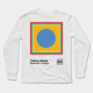 Speaking In Tongues / Minimalist Style Graphic Artwork Design Long Sleeve T-Shirt